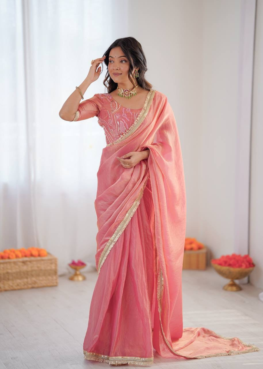Blush Glow Ready To Wear Saree