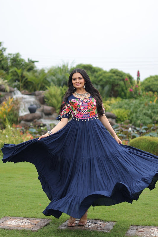 Festive Muse Layered Frill Gown