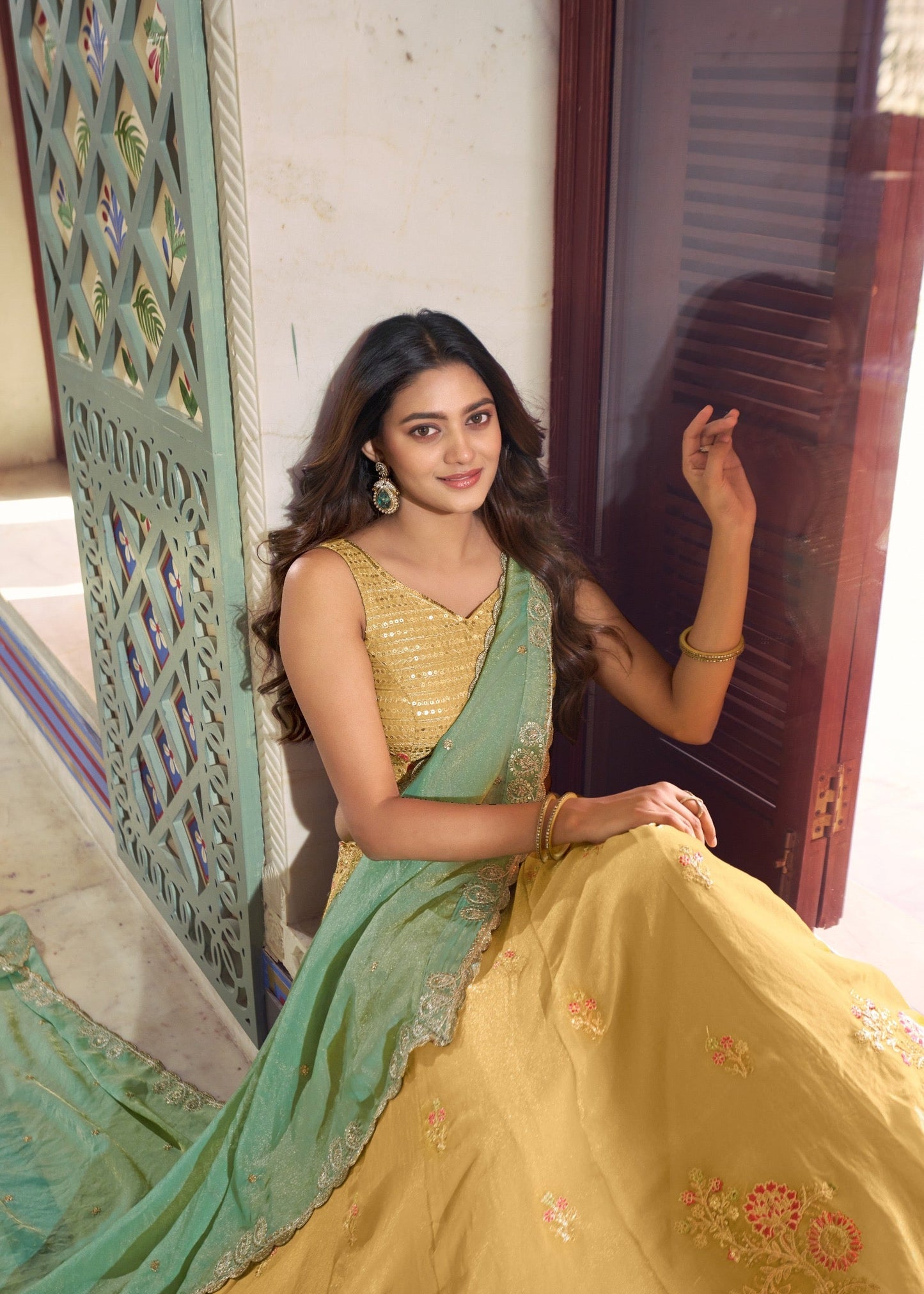 Sunlit Soft Pastel Grace Lehenga