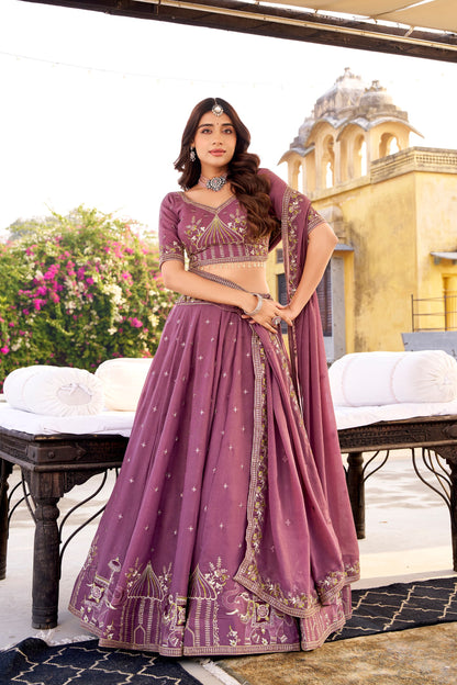 Sitara Sequined Embroidered Lehenga Sets