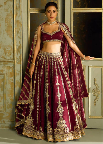 Golden Grace Kasturi Silk Lehenga