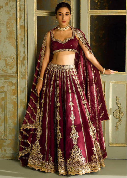 Golden Grace Kasturi Silk Lehenga