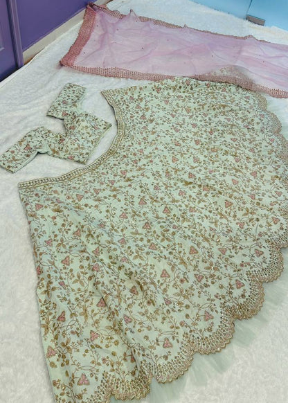Mulberry Dream Sequin Lehenga Set