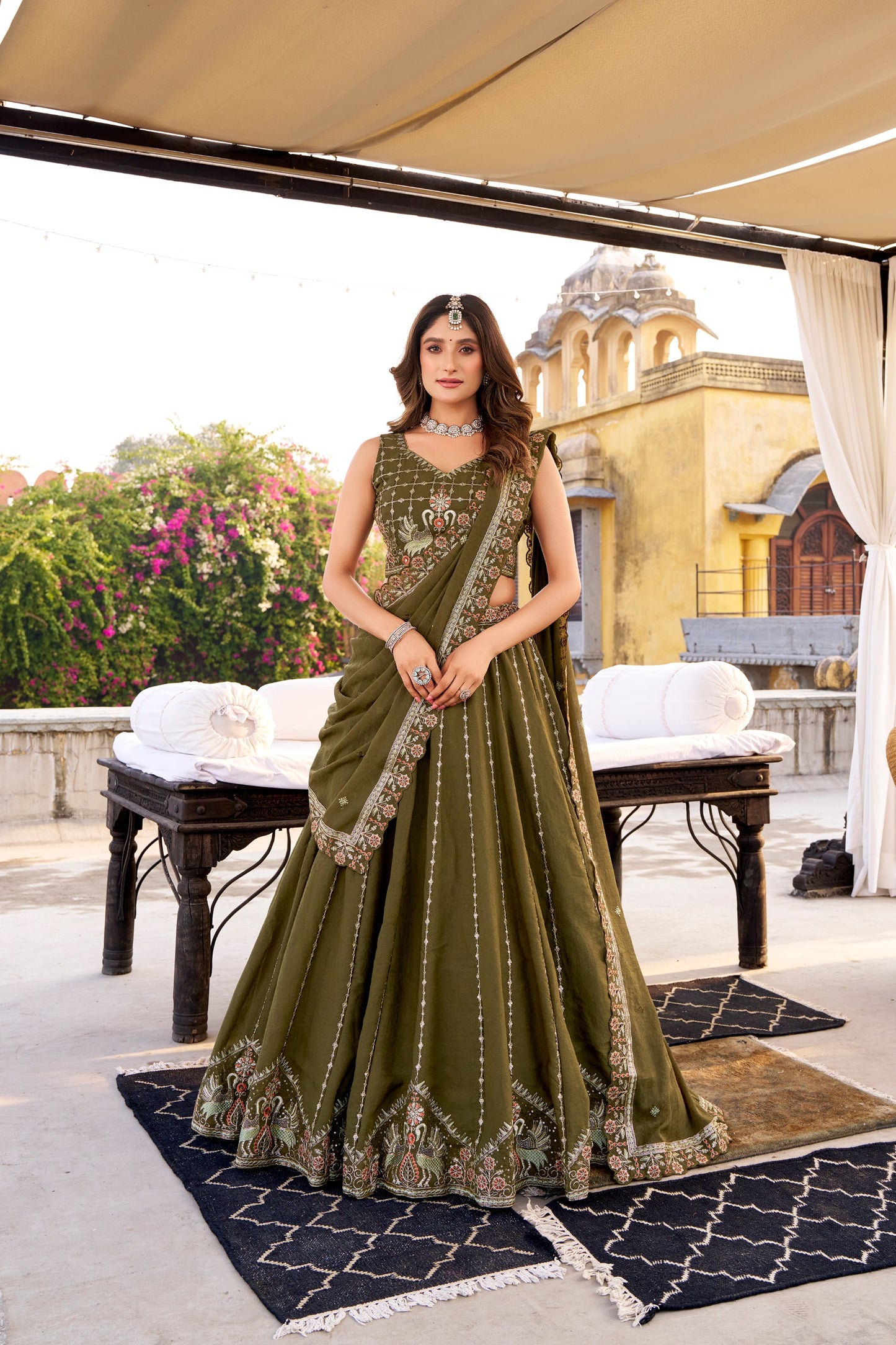 Sitara Sequined Embroidered Lehenga Sets