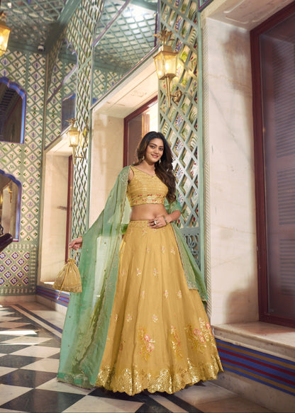 Sunlit Soft Pastel Grace Lehenga