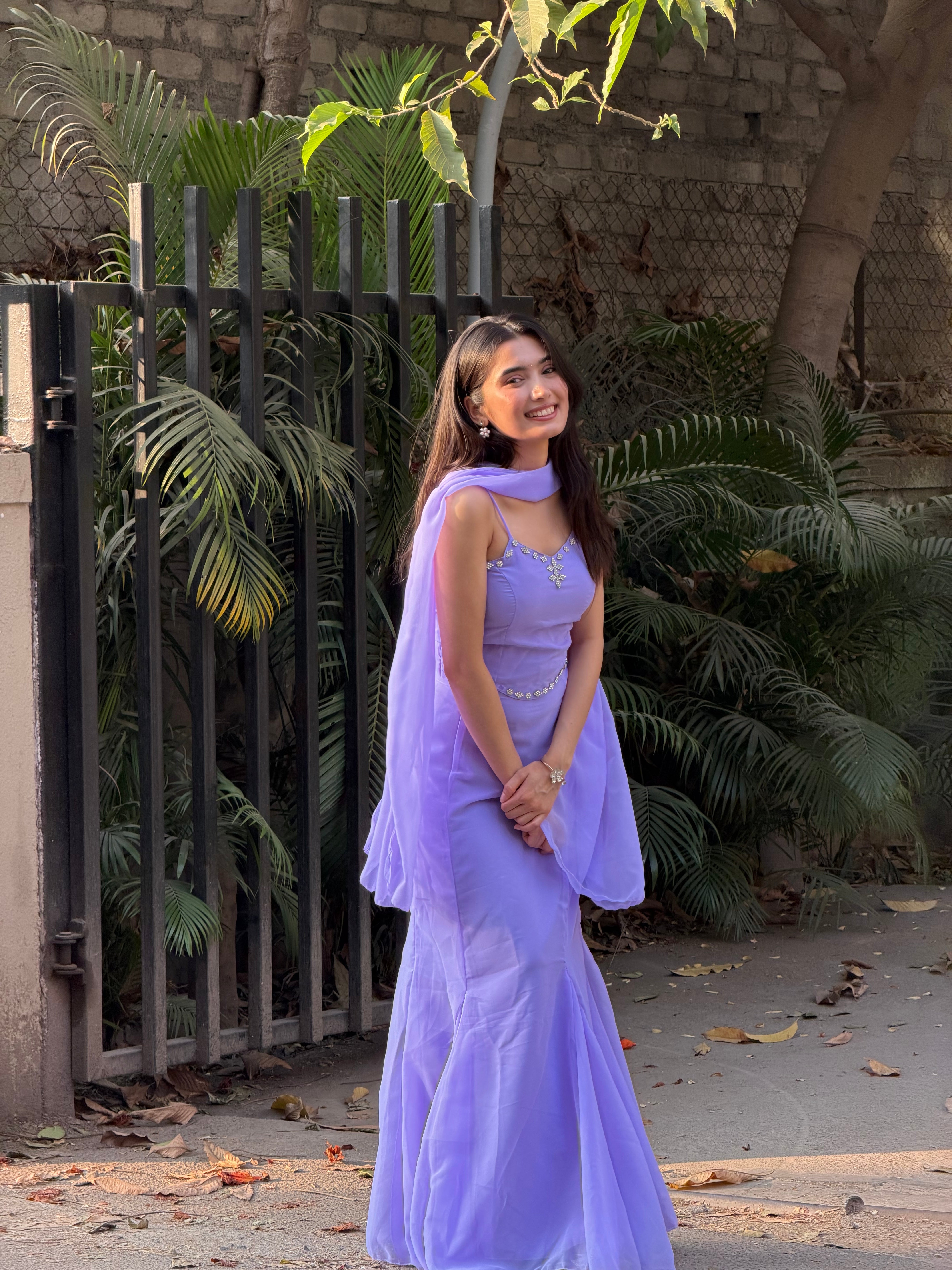 Lilac Mermaid Sparkle Dress