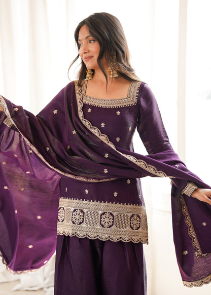 Zari Noor Farshi Shalwar Suit Set