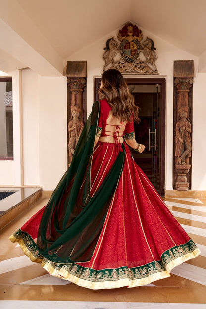 Bhandej Foil Work Navratri Lehenga Choli