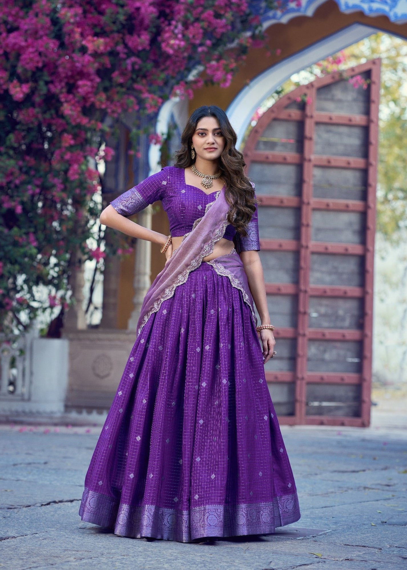 Nritya Chinon Zari Davani Collection