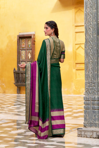 Classic Border Printed Saree