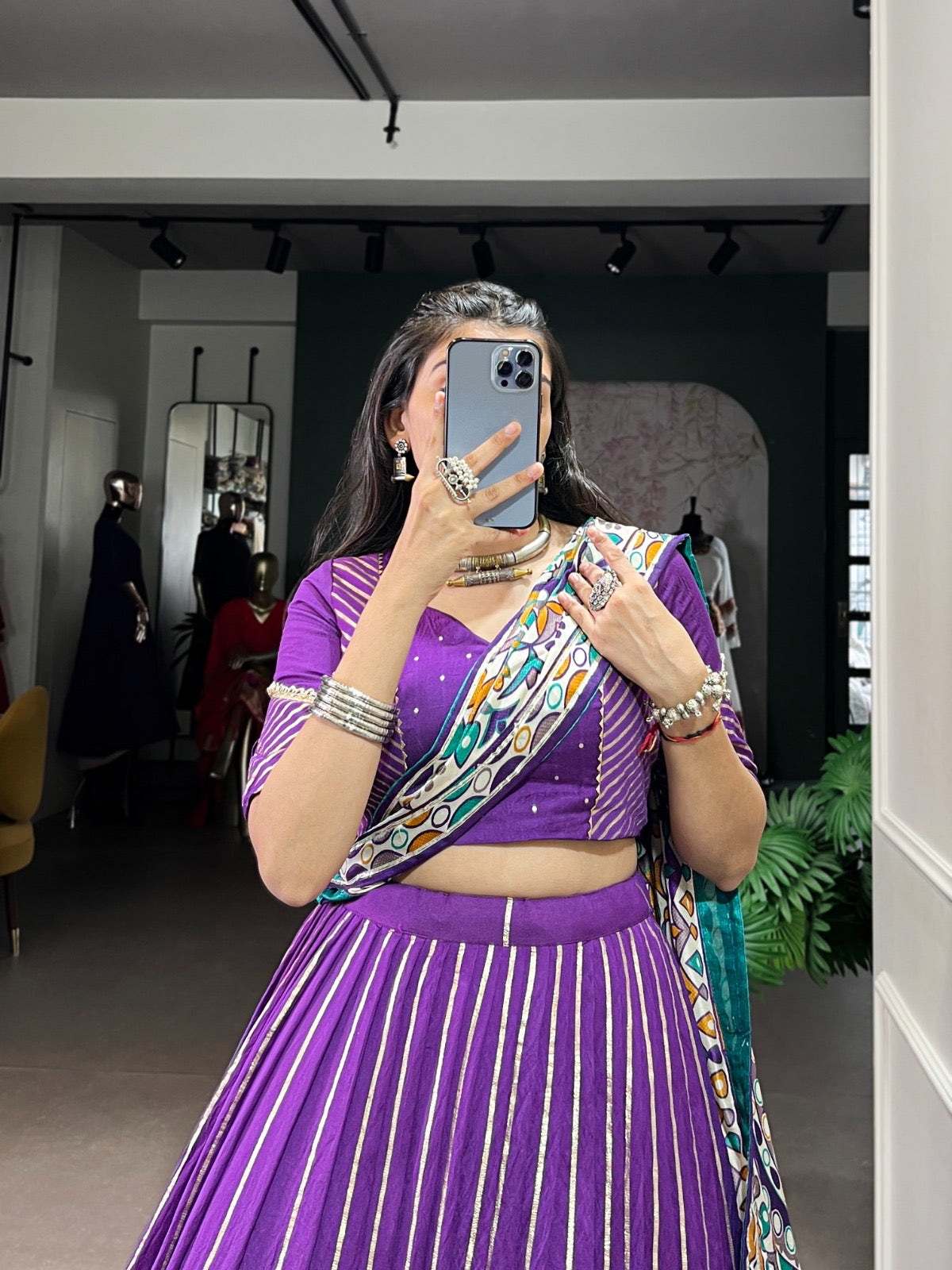 Tradition Golden Weaves Chaniya Choli