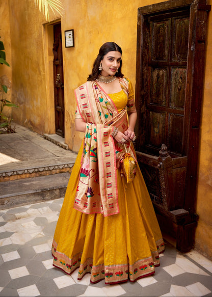 Sundari Zari Paithani Silk Lehenga