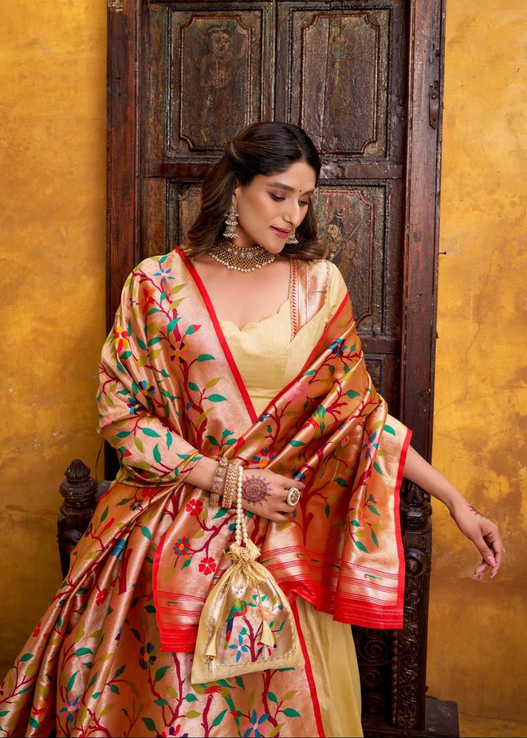 Sundari Zari Paithani Silk Lehenga