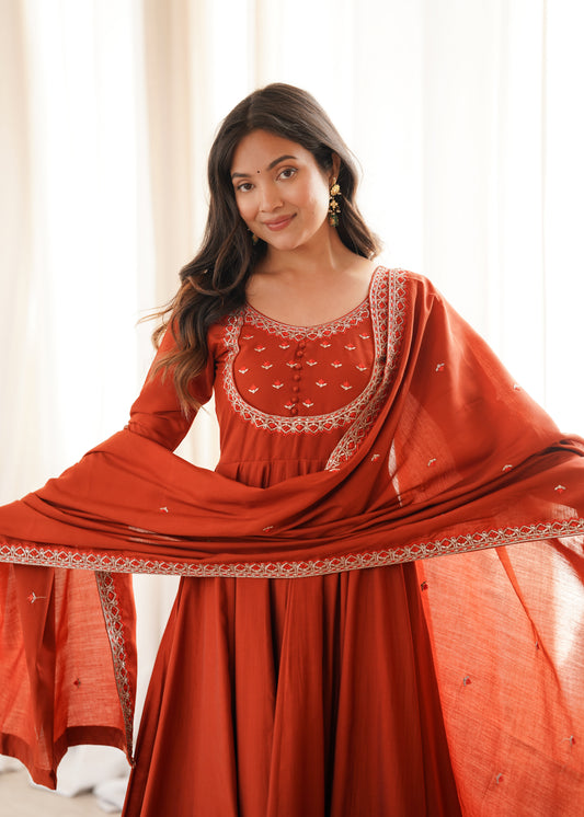 The Amara Flare Anarkali Ensemble