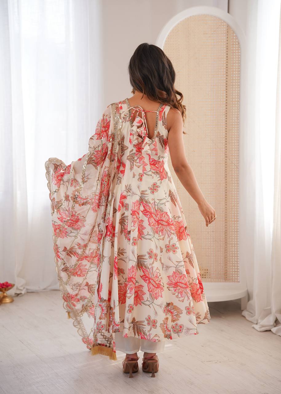 Floral Bloom Anarkali Set