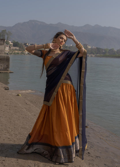 Sundari Intricate Zari Weaving Lehenga