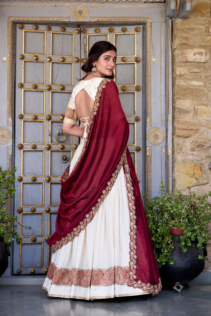 Zari Weave Mystic Shine Lehenga