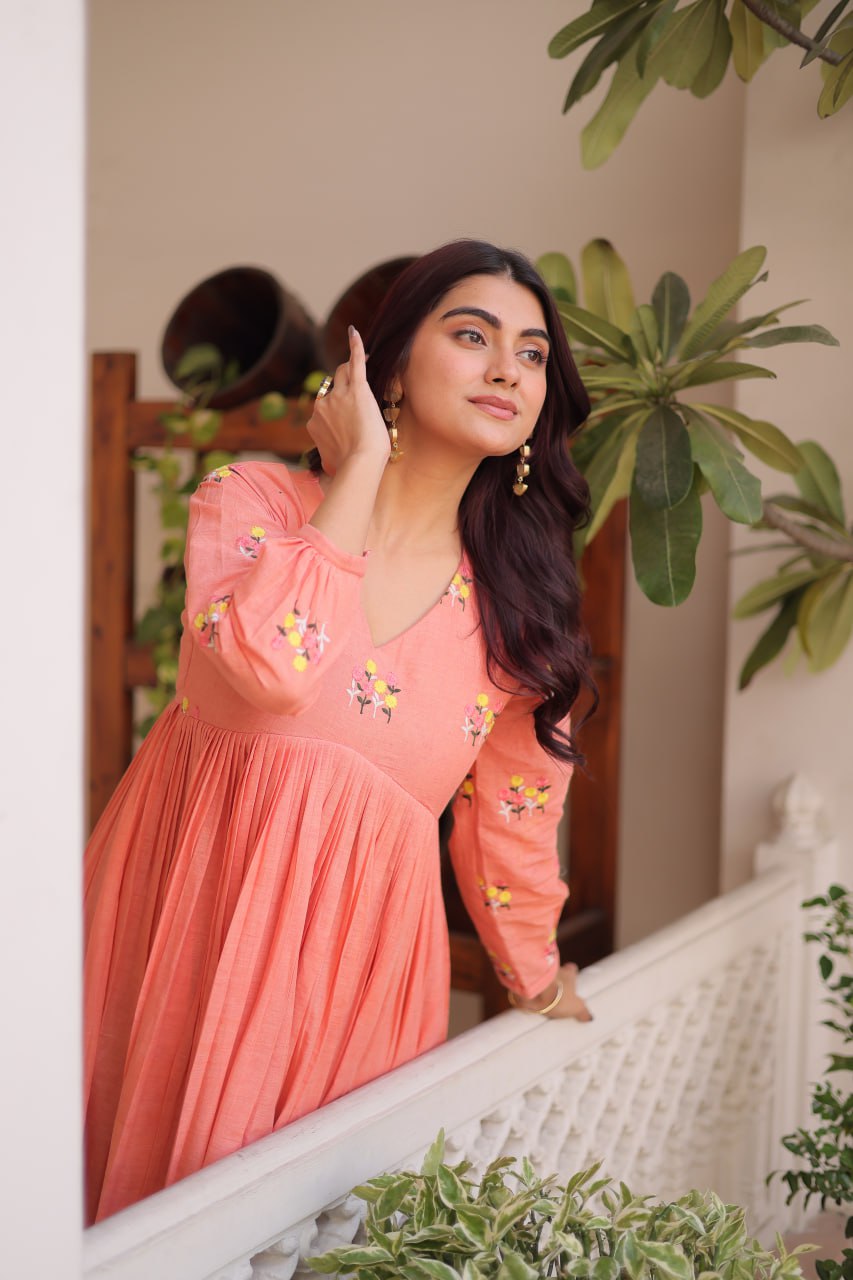 Floral Whisper Summer Kurti Pant Set