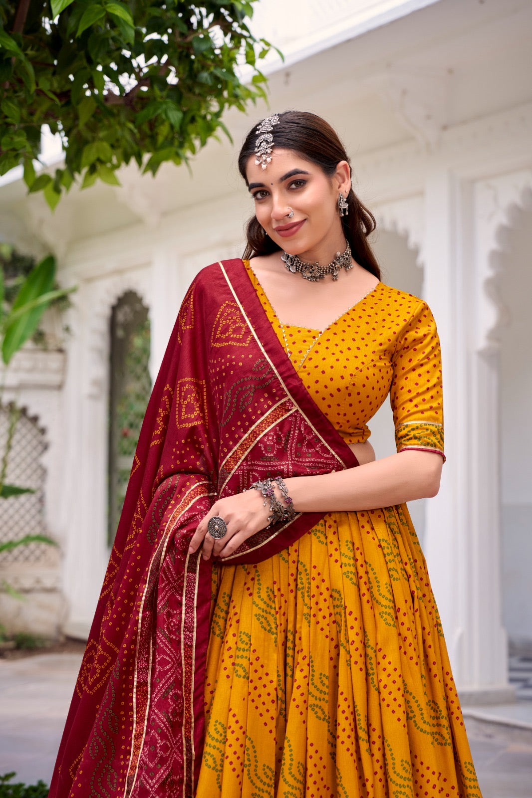 Bandhej Printed Lehenga Choli