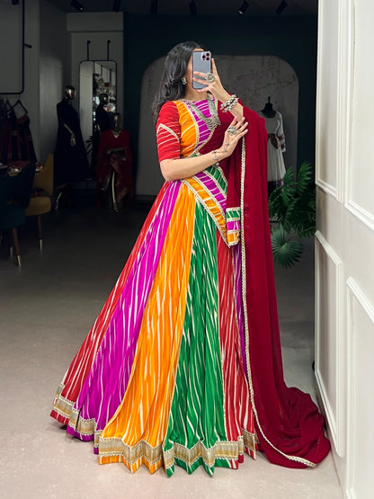 Leheriya Prints Garba Chaniya Choli