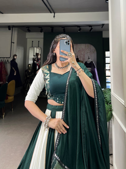 Glamour Prints Mirror Work Lehenga
