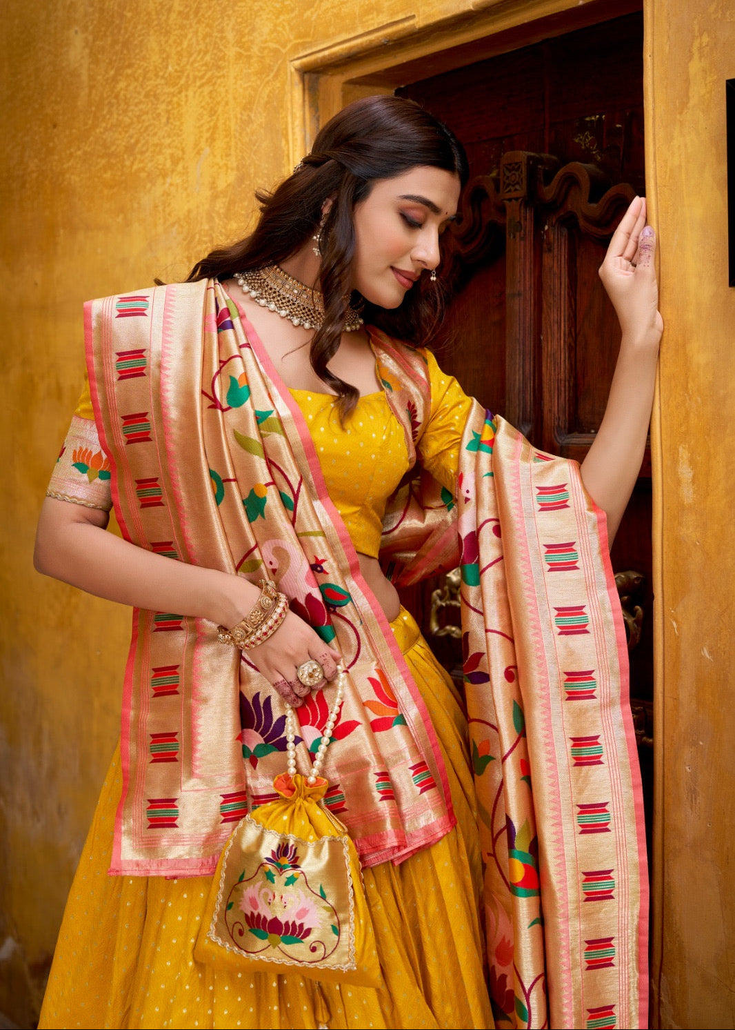 Sundari Zari Paithani Silk Lehenga