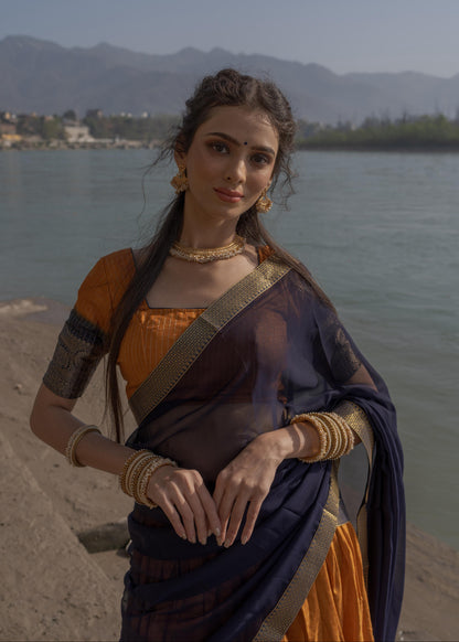 Sundari Intricate Zari Weaving Lehenga