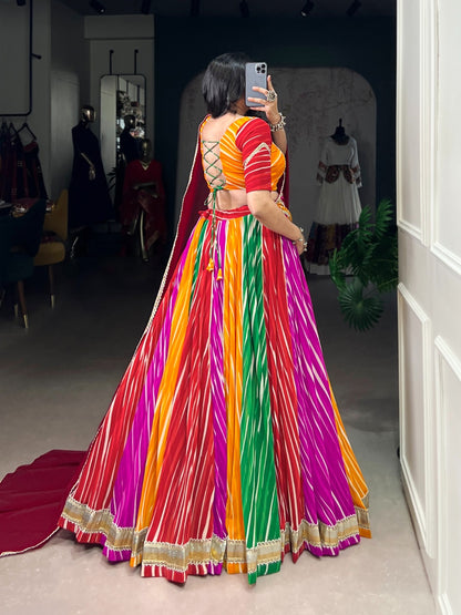 Leheriya Prints Garba Chaniya Choli