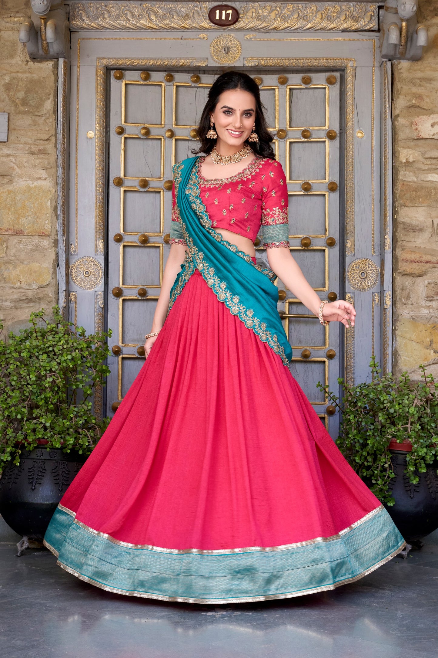 Zari Weave Mystic Shine Lehenga