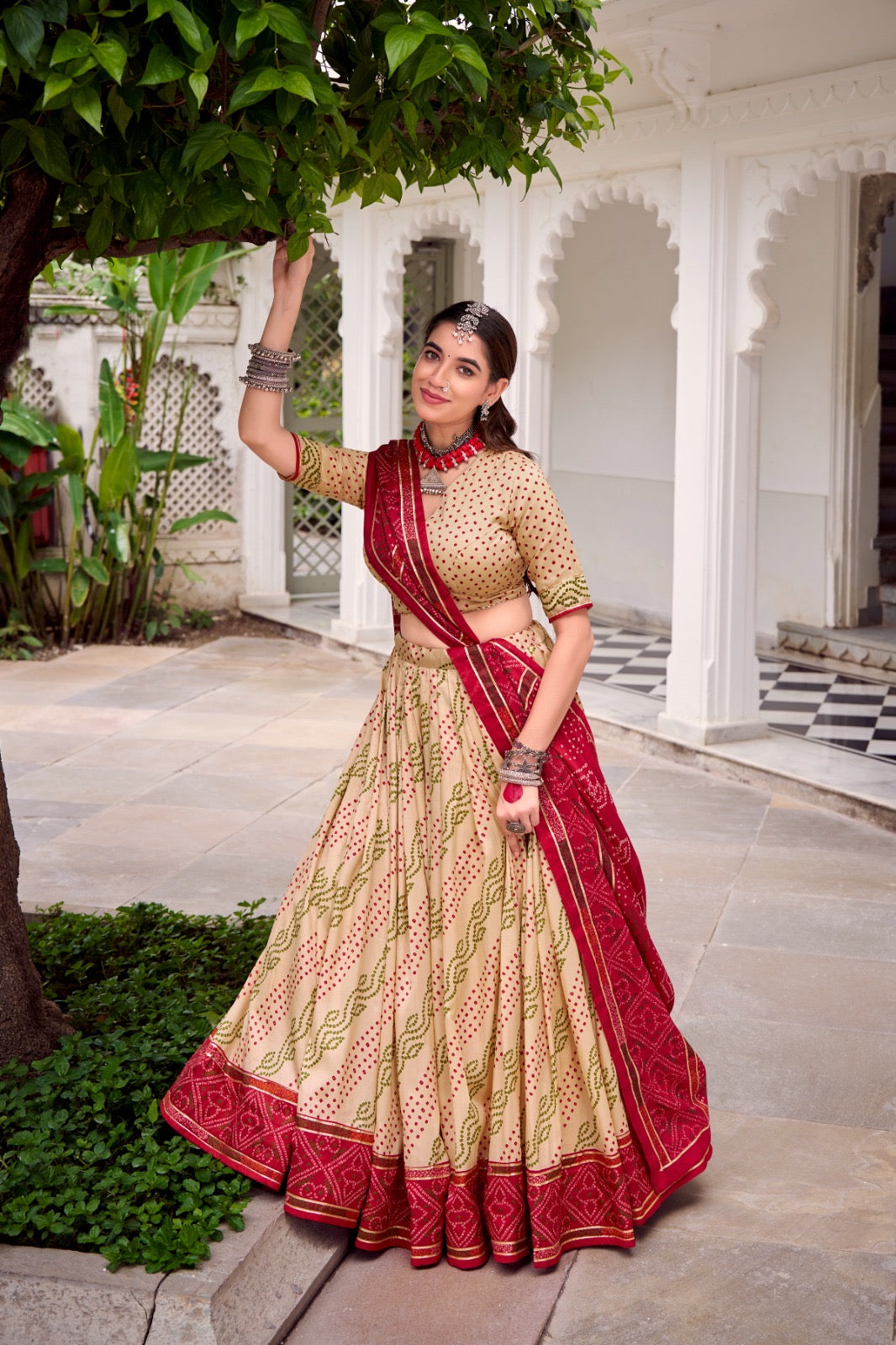 Bandhej Printed Lehenga Choli