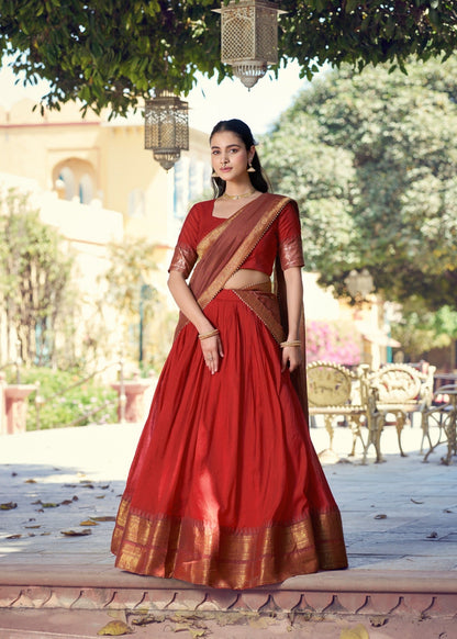 Regal Zari Weave Half Saree