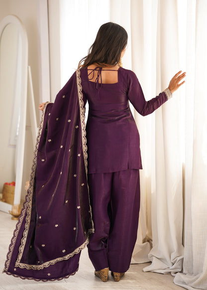 Zari Noor Farshi Shalwar Suit Set
