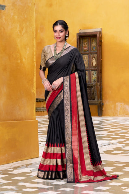 Classic Border Printed Saree