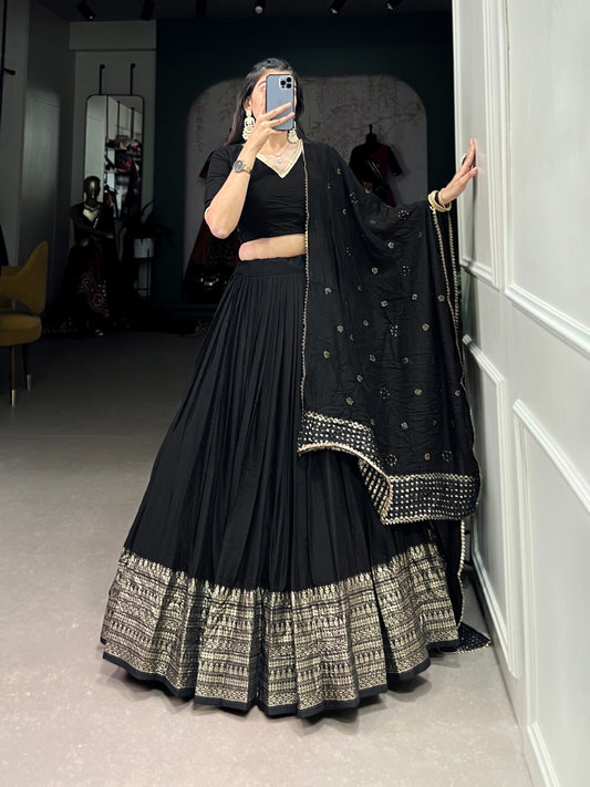 Dazzle Nights Chanderi Dupatta Lehenga