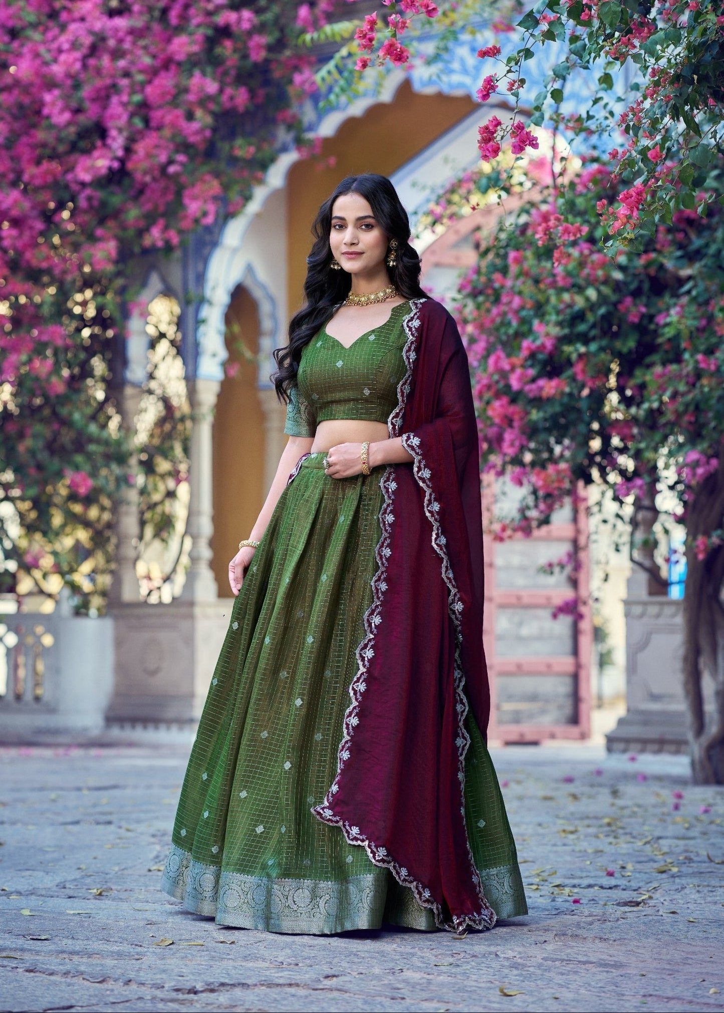 Nritya Chinon Zari Davani Collection