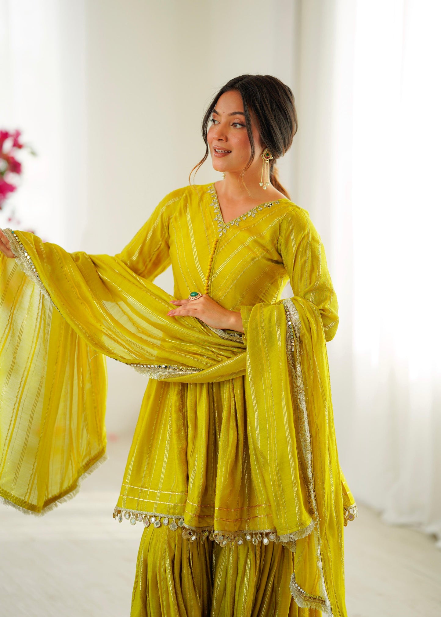 Radiant Mal Chanderi  Ethnic Sharara Set