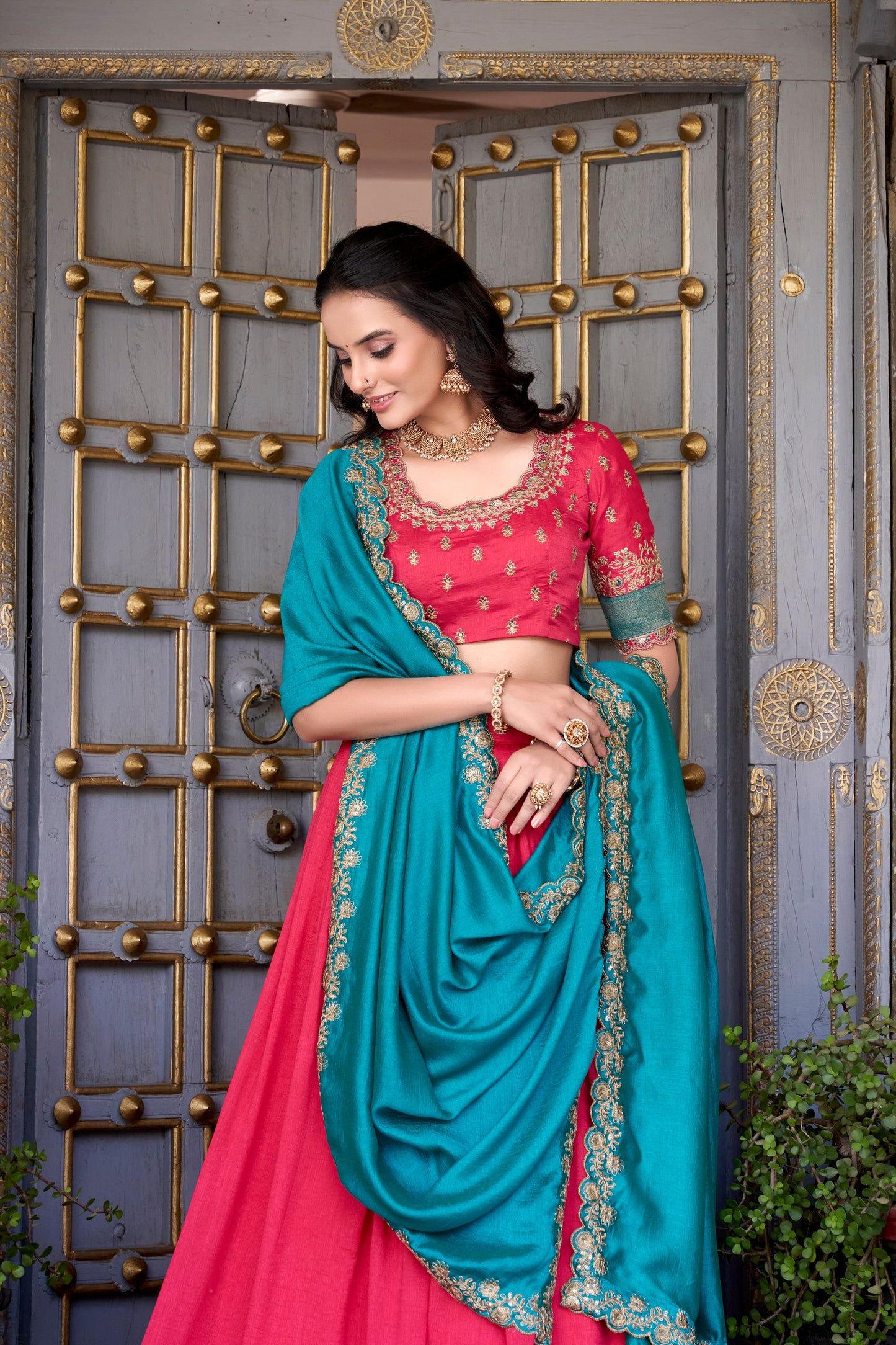 Zari Weave Mystic Shine Lehenga