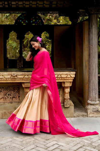 Kanchipuram Zari Weave Lehenga