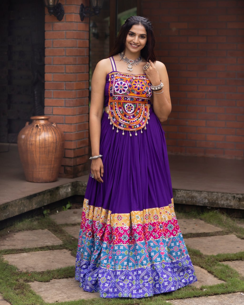 Twilight Twirls Festive Lehenga