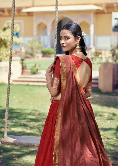 Regal Zari Weave Half Saree