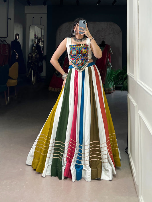 Dandiya Nights Mirror Lehenga