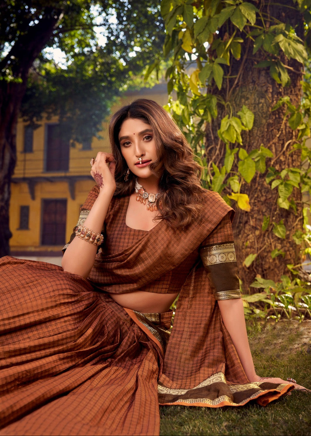 South Indian Zari Weave Lehenga