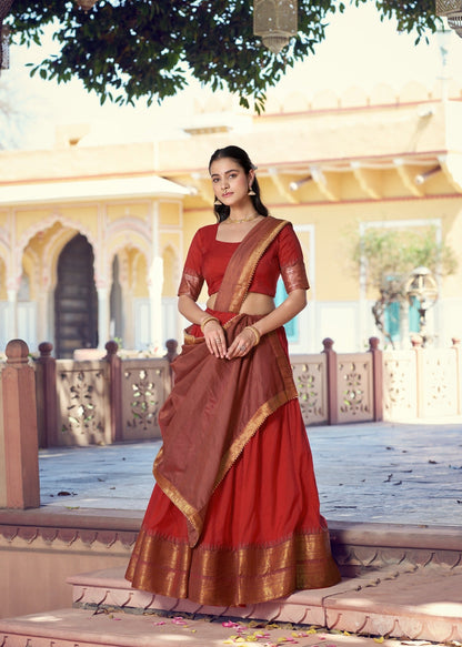 Regal Zari Weave Half Saree