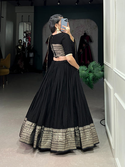 Dazzle Nights Chanderi Dupatta Lehenga
