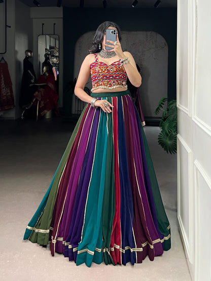 Graceful Georgette Festive Lehenga