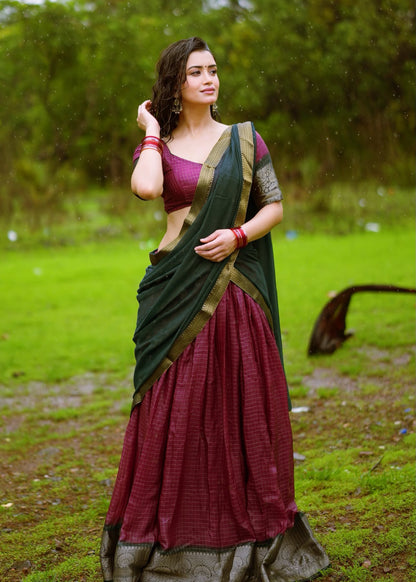 Evergreen South Festive Half Saree