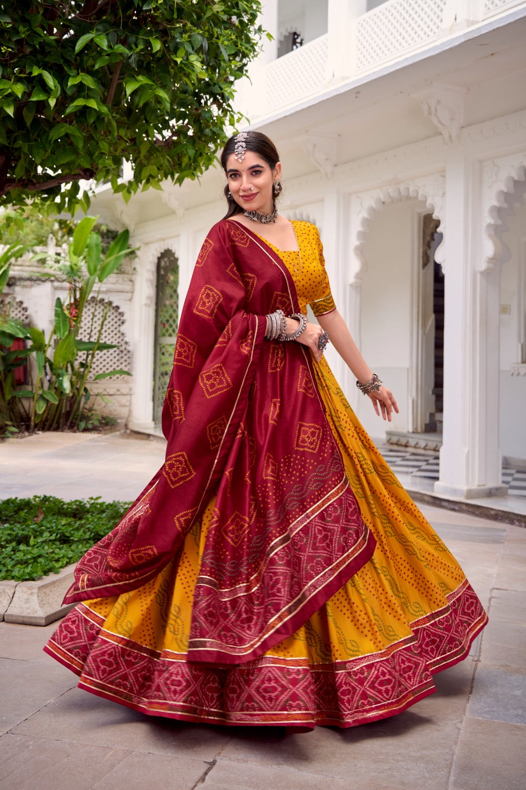Bandhej Printed Lehenga Choli