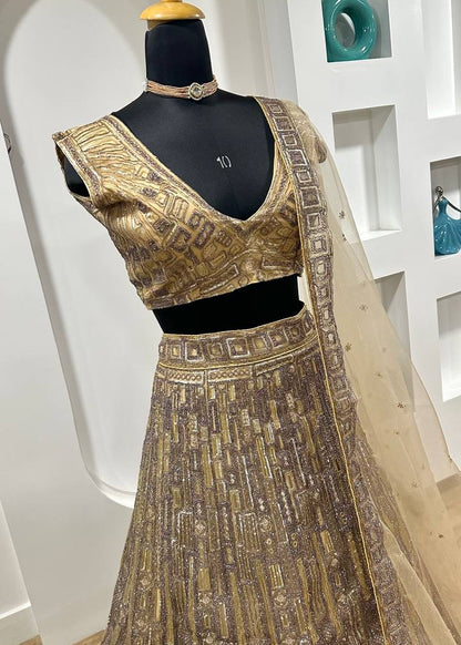 Gleaming Sequins Thread Lehenga Set