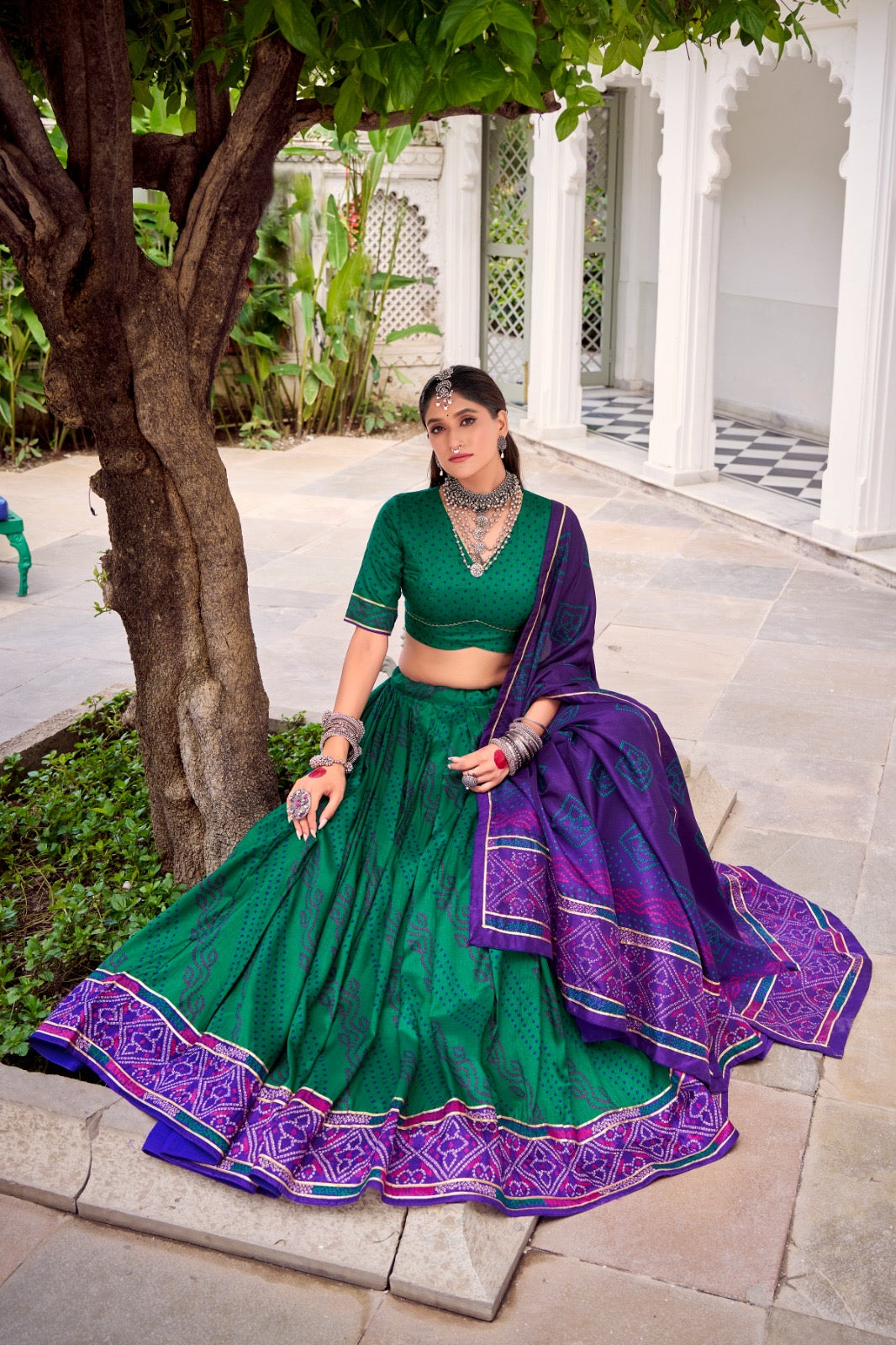 Bandhej Printed Lehenga Choli