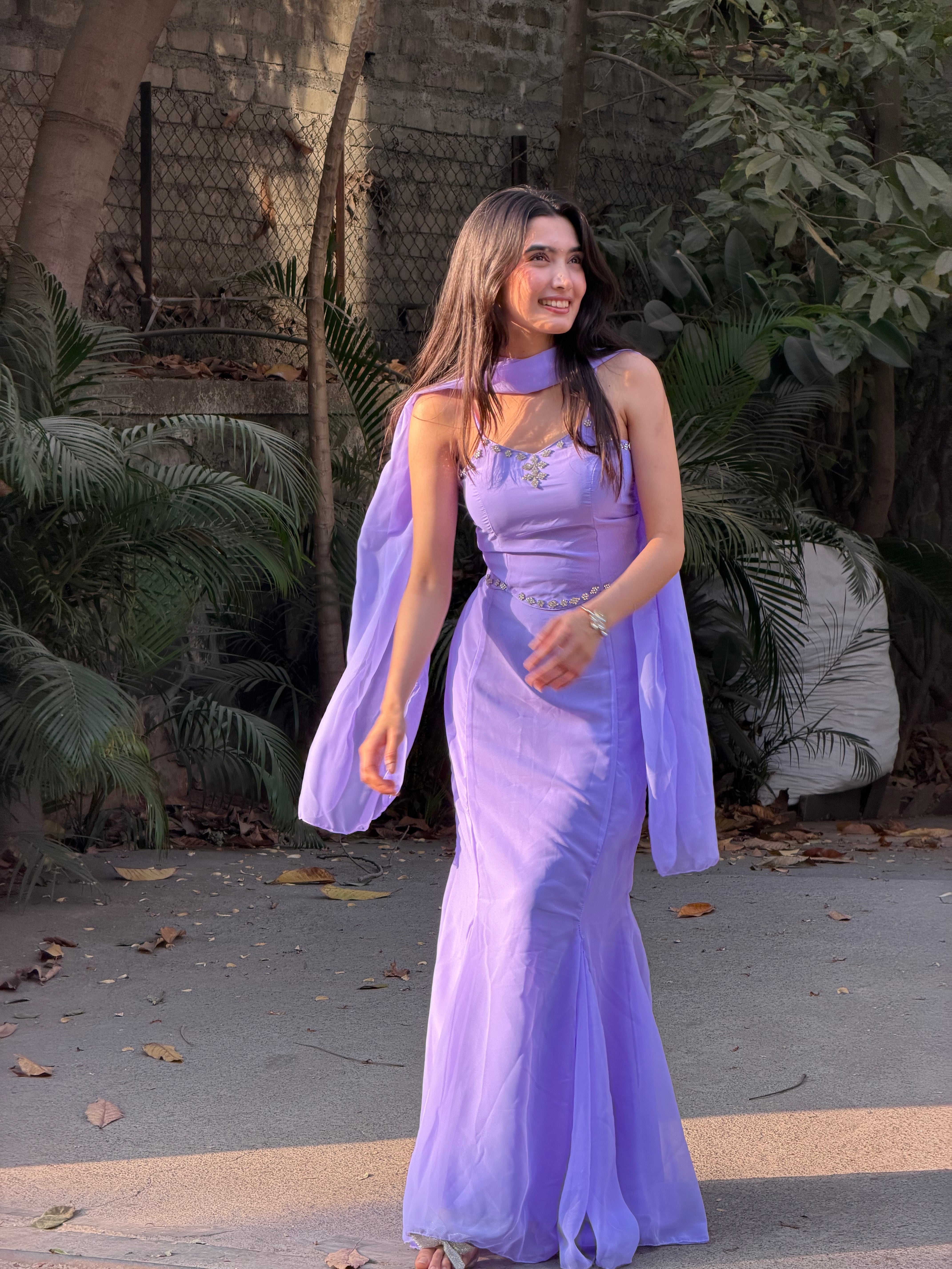 Lilac Mermaid Sparkle Dress